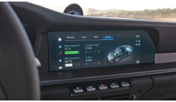 Sticlă hibridă de protecție Pixsel monitor PORSCHE 911 - 13.5“ 2024 -