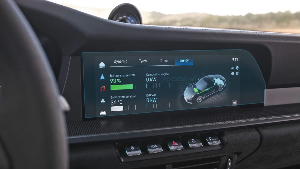 Sticlă hibridă de protecție Pixsel monitor PORSCHE 911 - 13.5“ 2024 -