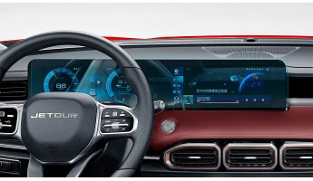 Sticlă hibridă de protecție Pixsel panoul de bord JETOUR X70 PLUS - 24.7“ 2024 -