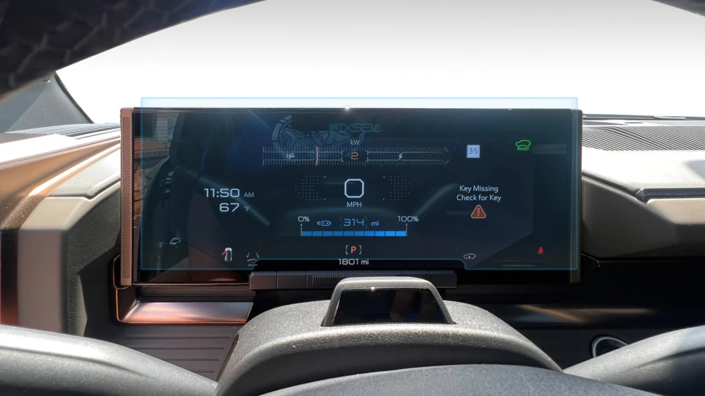 Sticlă hibridă de protecție Pixsel panoul de bord HUMMER EV - 14.7“ 2022 -