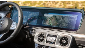 Sticlă hibridă de protecție Pixsel panoul de bord MERCEDES BENZ G-CLASS - 28.5“ 2019 - 2024