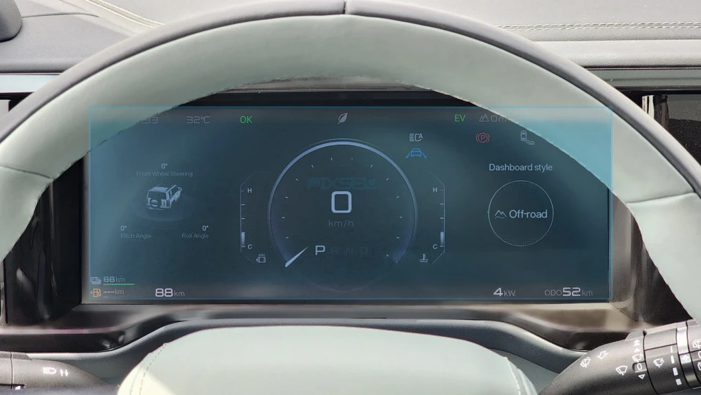 Sticlă hibridă de protecție Pixsel panoul de bord FANG CHENG BAO LEOPARD 5 - 12“ 2024 -