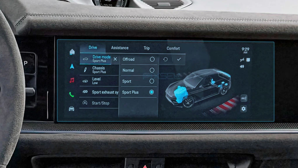 Sticlă hibridă de protecție Pixsel monitor PORSCHE CAYENNE - 13.6“ 2023 -