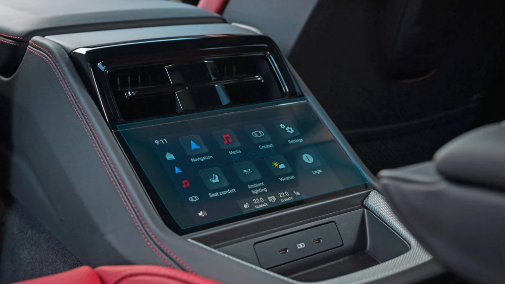 Sticlă hibridă de protecție Pixsel controlul climatizării din spate PORSCHE PANAMERA - 9“ 2024 -