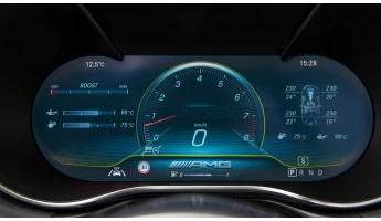Sticlă hibridă de protecție Pixsel panoul de bord MERCEDES BENZ AMG GT 2 DOORS - 12.1“ 2019 - 2022