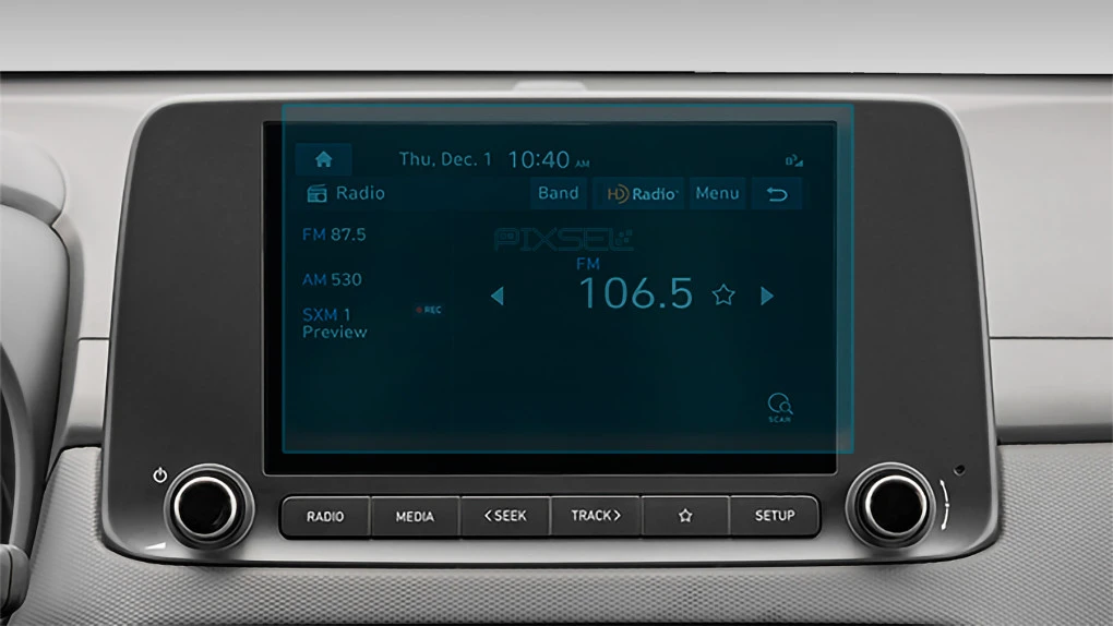 Sticlă hibridă de protecție Pixsel monitor HYUNDAI KONA - 8.9“ 2021 - 2023