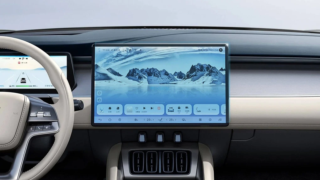 Sticlă hibridă de protecție Pixsel monitor BYD SONG L - 16.2“ 2023 -