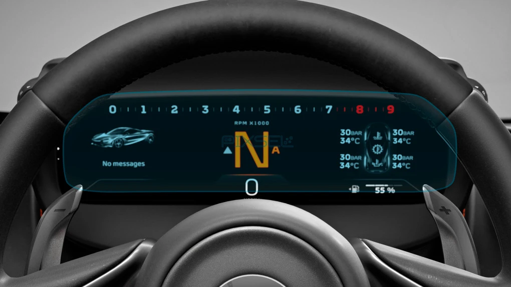 Sticlă hibridă de protecție Pixsel panoul de bord MCLAREN 750S - 11.6“ 2023 -