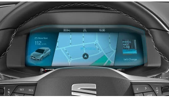 Sticlă hibridă de protecție Pixsel panoul de bord SEAT LEON - 9.9“ 2021 - 2024