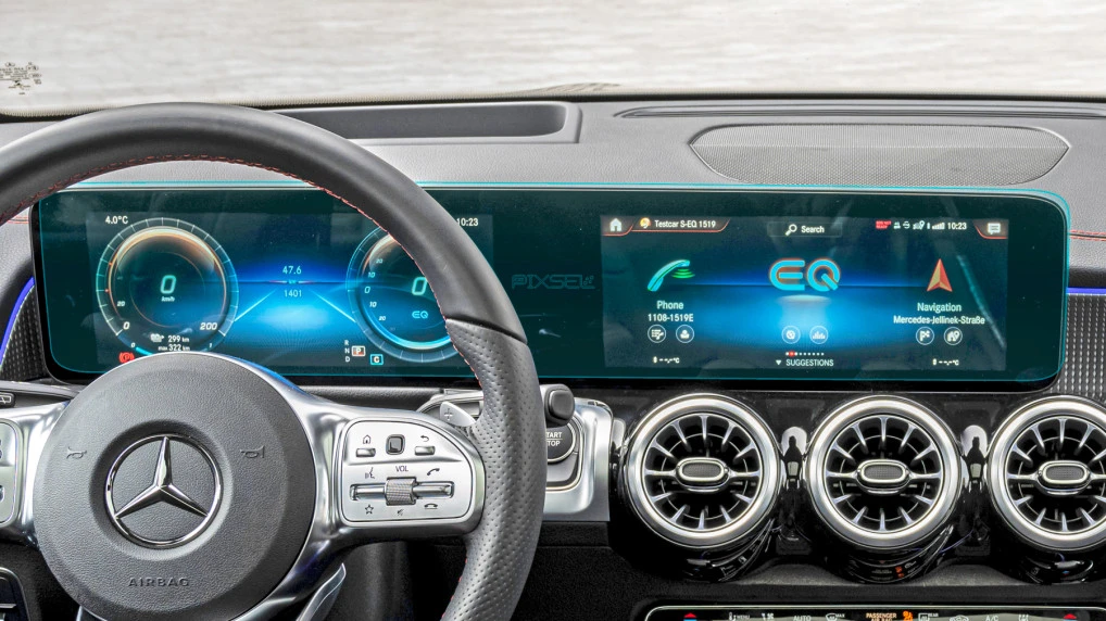 Sticlă hibridă de protecție Pixsel panoul de bord MERCEDES BENZ EQB - 24.7“ 2021 - 2023