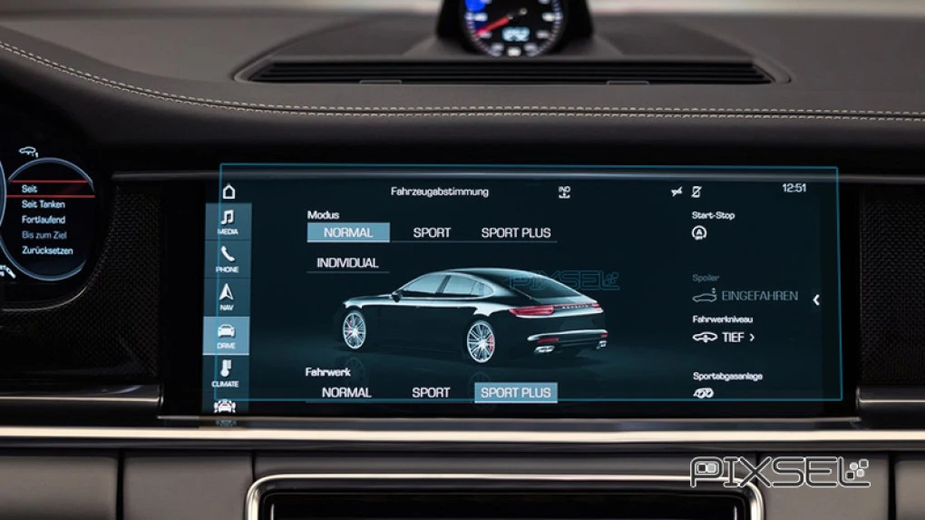 Sticlă de protecție Pixsel monitor PORSCHE PANAMERA - 13.6“ 2017 - 2023