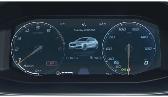 Sticlă hibridă de protecție Pixsel panoul de bord CUPRA LEON - 9.9“ 2020 - 2024