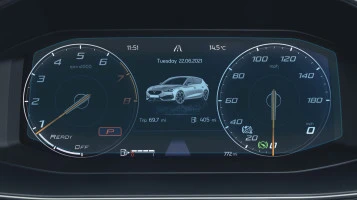 Sticlă hibridă de protecție Pixsel panoul de bord CUPRA LEON - 9.9“ 2020 - 2024