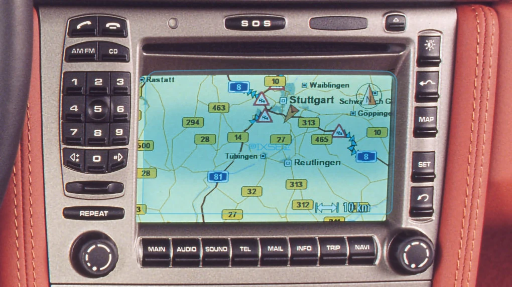 Sticlă hibridă de protecție Pixsel monitor PORSCHE 911 - 5.6“ 2006 - 2008