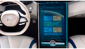 Sticlă hibridă de protecție Pixsel monitor ROEWE Marvel R - 19.6“ 2021 -