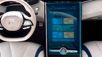 Sticlă hibridă de protecție Pixsel monitor ROEWE Marvel R - 19.6“ 2021 -