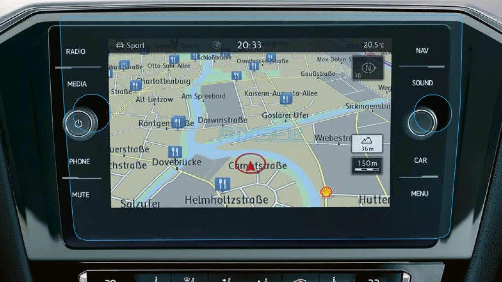 Sticlă de protecție Pixsel monitor VOLKSWAGEN PASSAT - 10.9“ 2015 - 2019 (B8)