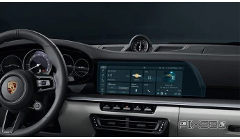 Sticlă hibridă de protecție Pixsel monitor PORSCHE 911 - 13.5“ 2019 - 2024