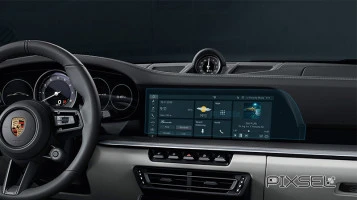 Sticlă hibridă de protecție Pixsel monitor PORSCHE 911 - 13.5“ 2019 - 2024
