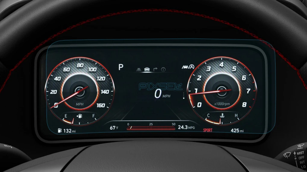 Sticlă de protecție Pixsel panoul de bord HYUNDAI KONA HYBRID - 10.7“ 2020 - 2023