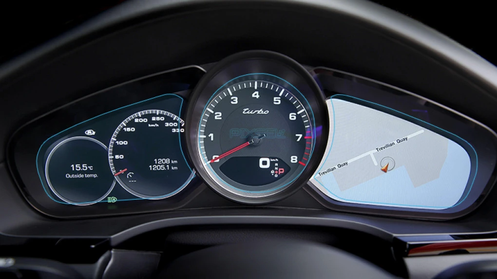 Sticlă hibridă de protecție Pixsel panoul de bord PORSCHE CAYENNE - 17.4“ 2018 - 2022