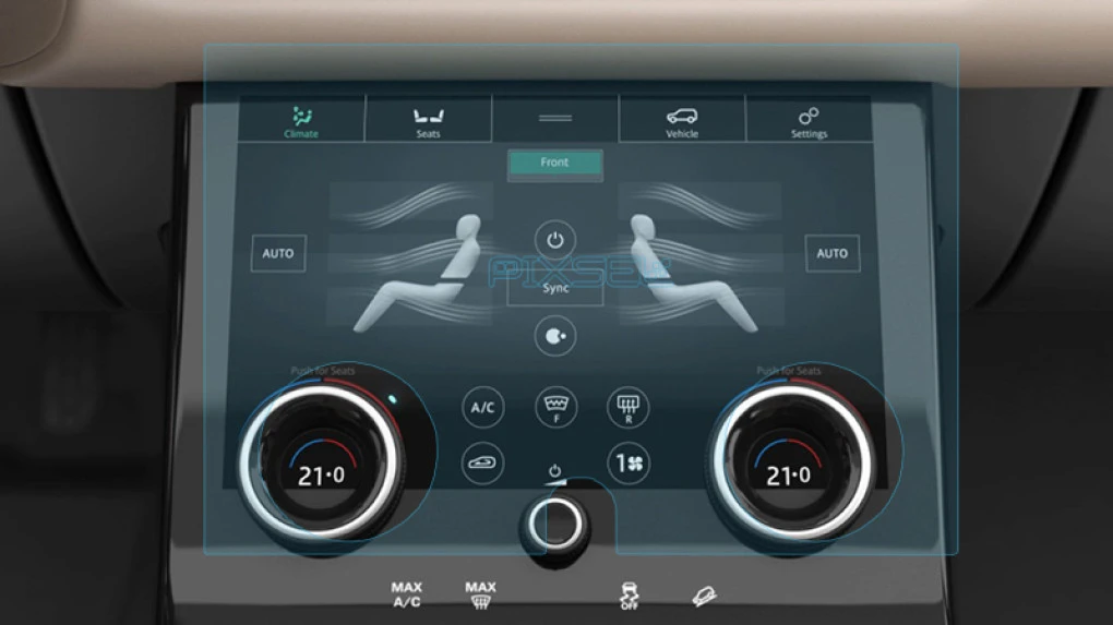 Sticlă hibridă de protecție Pixsel controlul climatizării LAND ROVER RANGE ROVER EVOQUE - 11.9“ 2019 - 2023