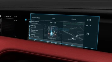 Sticlă hibridă de protecție Pixsel monitorul pasagerului PORSCHE TAYCAN - 12.3“ 2020 -