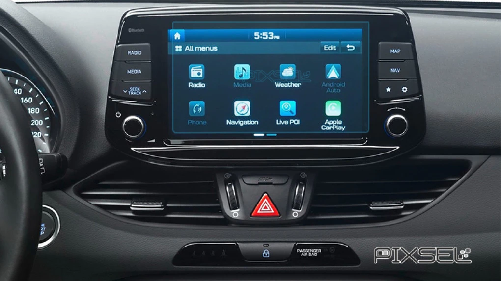 Sticlă hibridă de protecție Pixsel monitor HYUNDAI i30 - 7.9“ 2017 - 2019