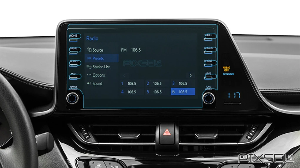 Sticlă hibridă de protecție Pixsel monitor TOYOTA C-HR - 10.3“ 2019 - 2024