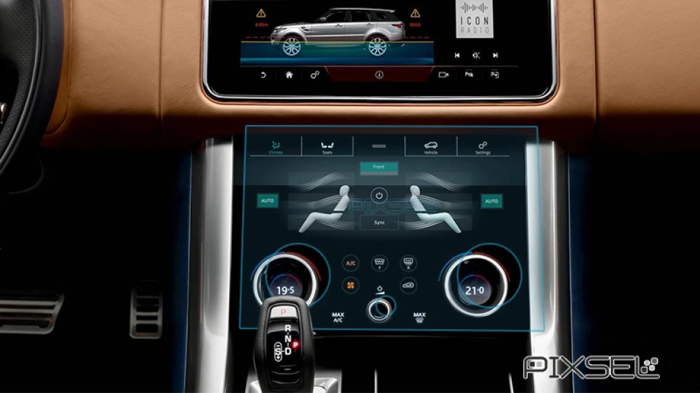 Sticlă hibridă de protecție Pixsel controlul climatizării LAND ROVER RANGE ROVER SPORT - 11.6“ 2018 - 2021