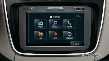 Sticlă hibridă de protecție Pixsel monitor RENAULT DUSTER - 6.9“ 2015 - 2017