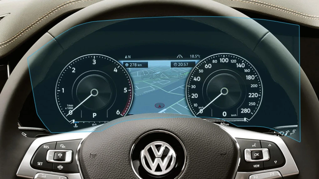 Sticlă hibridă de protecție Pixsel panoul de bord VOLKSWAGEN TOUAREG - 16.2“ 2018 - 2023