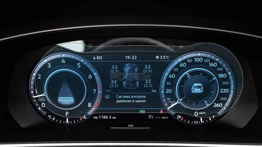 Sticlă hibridă de protecție Pixsel panoul de bord VOLKSWAGEN TIGUAN - 11.9“ 2017 - 2018