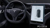 Sticlă hibridă de protecție Pixsel monitor TESLA MODEL X - 16.8“ 2015 -