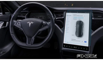 Sticlă hibridă de protecție Pixsel monitor TESLA MODEL X - 16.8“ 2015 -