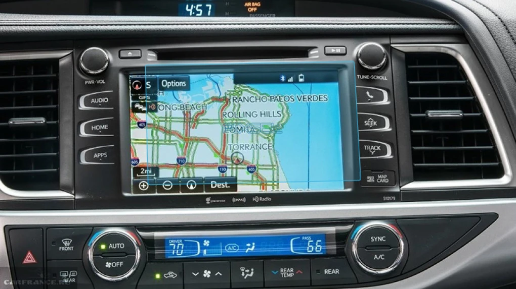 Sticlă hibridă de protecție Pixsel monitor TOYOTA HIGHLANDER - 8“ 2014 - 2016