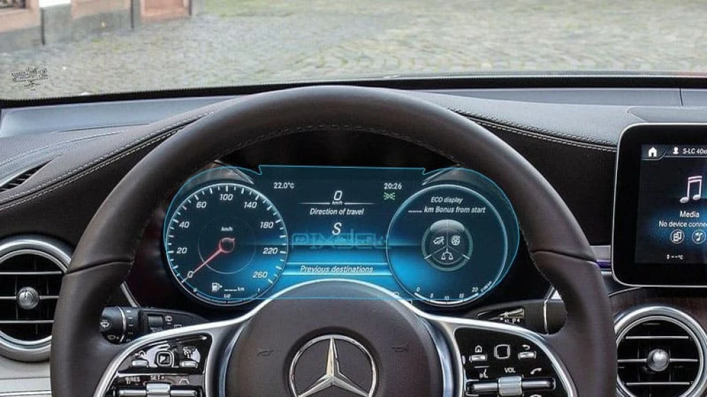 Sticlă hibridă de protecție Pixsel panoul de bord MERCEDES BENZ C-CLASS - 12.1“ 2018 - 2020
