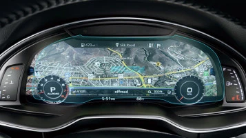 Sticlă hibridă de protecție Pixsel panoul de bord AUDI Q7 / SQ7 / RSQ7 - 12“ 2015 - 2018