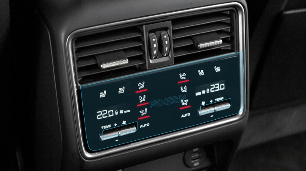 Sticlă hibridă de protecție Pixsel controlul climatizării din spate PORSCHE CAYENNE - 8.6“ 2018 - 2022