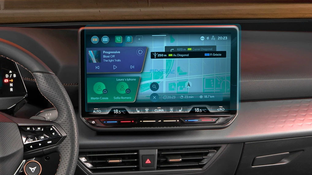 Sticlă hibridă de protecție Pixsel monitor CUPRA BORN - 14“ 2024 -