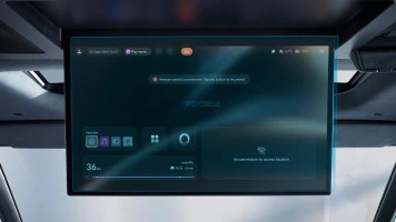 Sticlă hibridă de protecție Pixsel monitorul din spate ZEEKR 009 - 17.7“ 2024 -