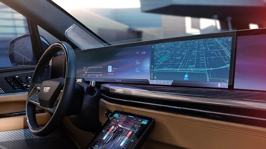 Sticlă hibridă de protecție Pixsel panoul de bord CADILLAC ESCALADE IQ - 36.5“ 2025 -