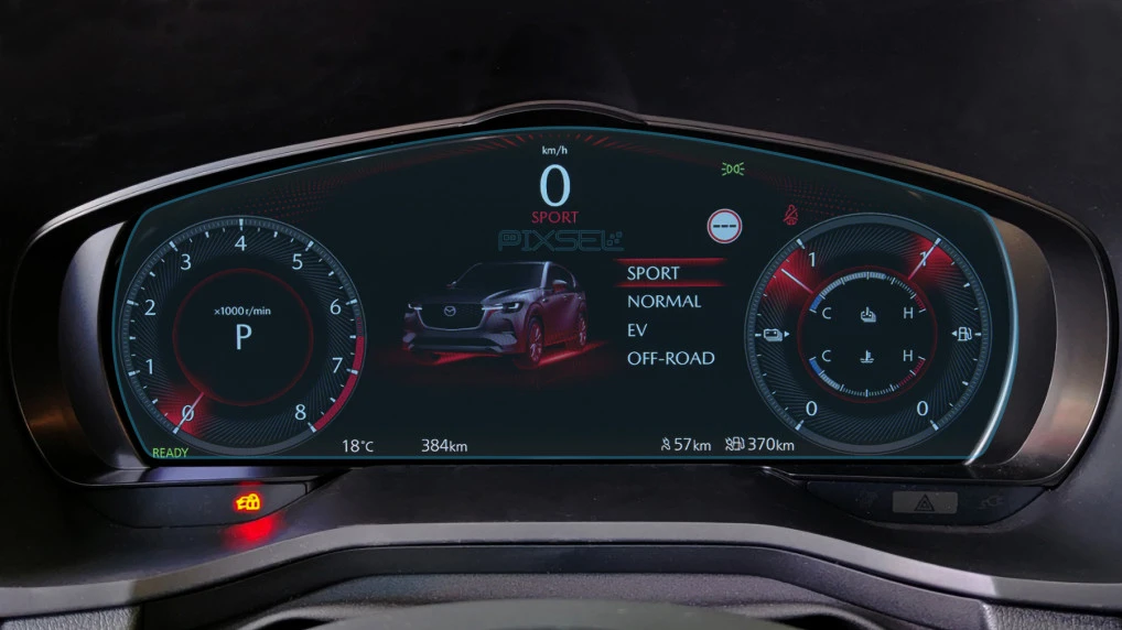 Sticlă hibridă de protecție Pixsel panoul de bord MAZDA CX-80 - 12.1“ 2024 -