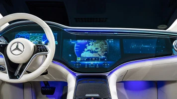 Sticlă hibridă de protecție Pixsel pentru ecran lat (2 părți) MERCEDES BENZ EQS - 48.9“ 2022 -