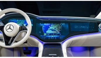 Sticlă hibridă de protecție Pixsel pentru ecran lat (2 părți) MERCEDES BENZ EQS - 48.9“ 2022 -