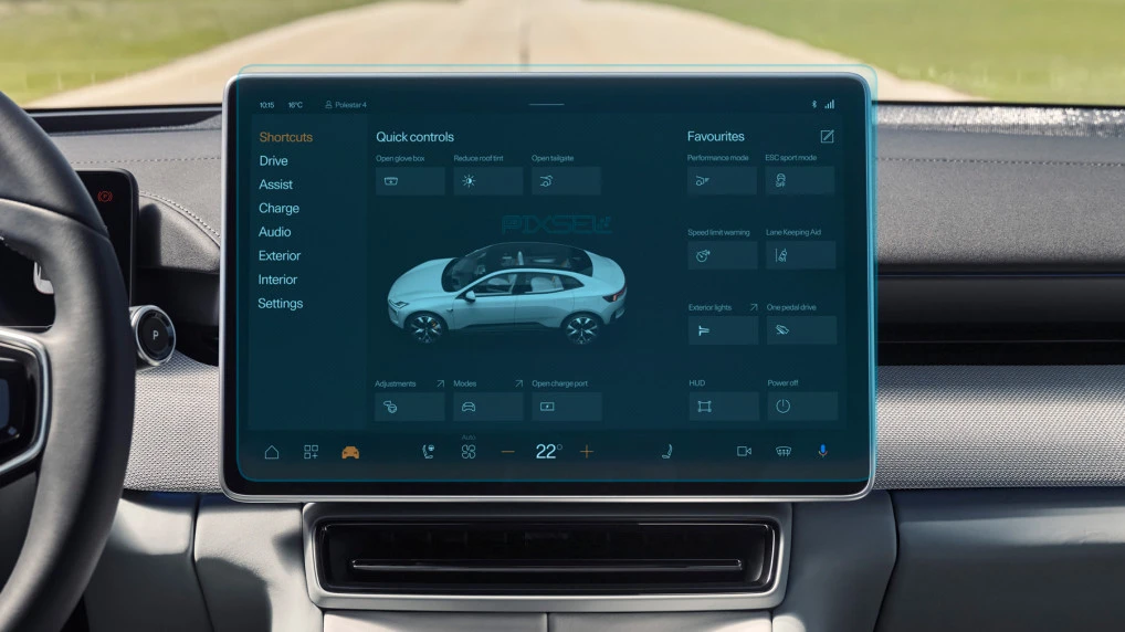 Sticlă hibridă de protecție Pixsel monitor POLESTAR 4 - 16.6“ 2023 -