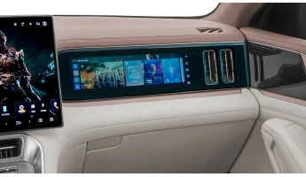 Sticlă hibridă de protecție Pixsel monitorul pasagerului DENZA N8L - 23.1“ 2025 -