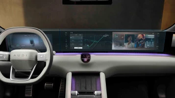 Sticlă hibridă de protecție Pixsel pentru ecran lat (2 părți) AUDI E5 - 43.3“ 2025 -