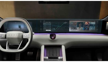 Sticlă hibridă de protecție Pixsel pentru ecran lat (2 părți) AUDI E5 - 43.3“ 2025 -