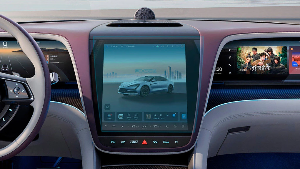 Sticlă hibridă de protecție Pixsel monitor YANGWANG U7 - 15.7“ 2025 -